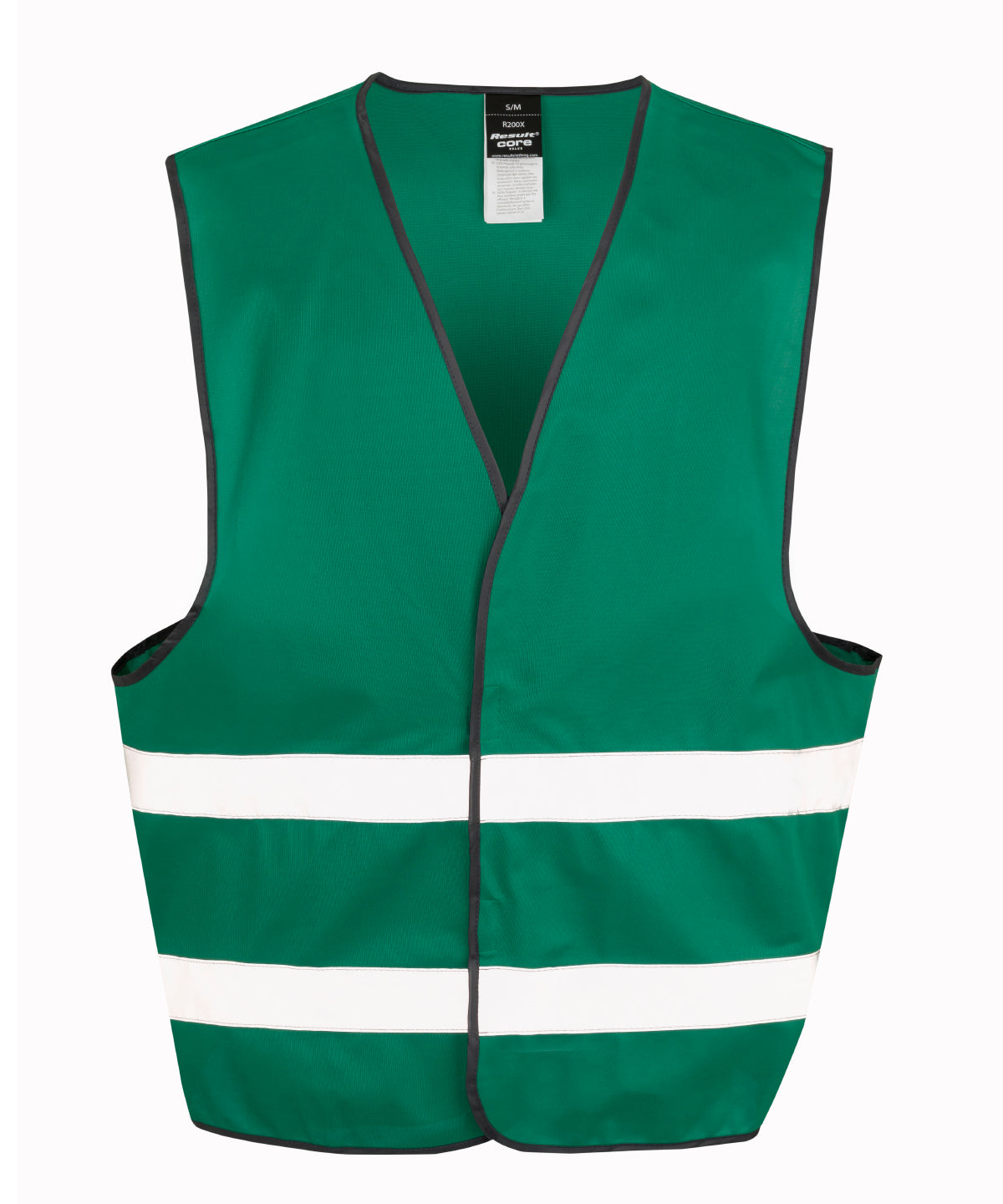 Result Core Hi-vis vest in Paramedic Green, front view