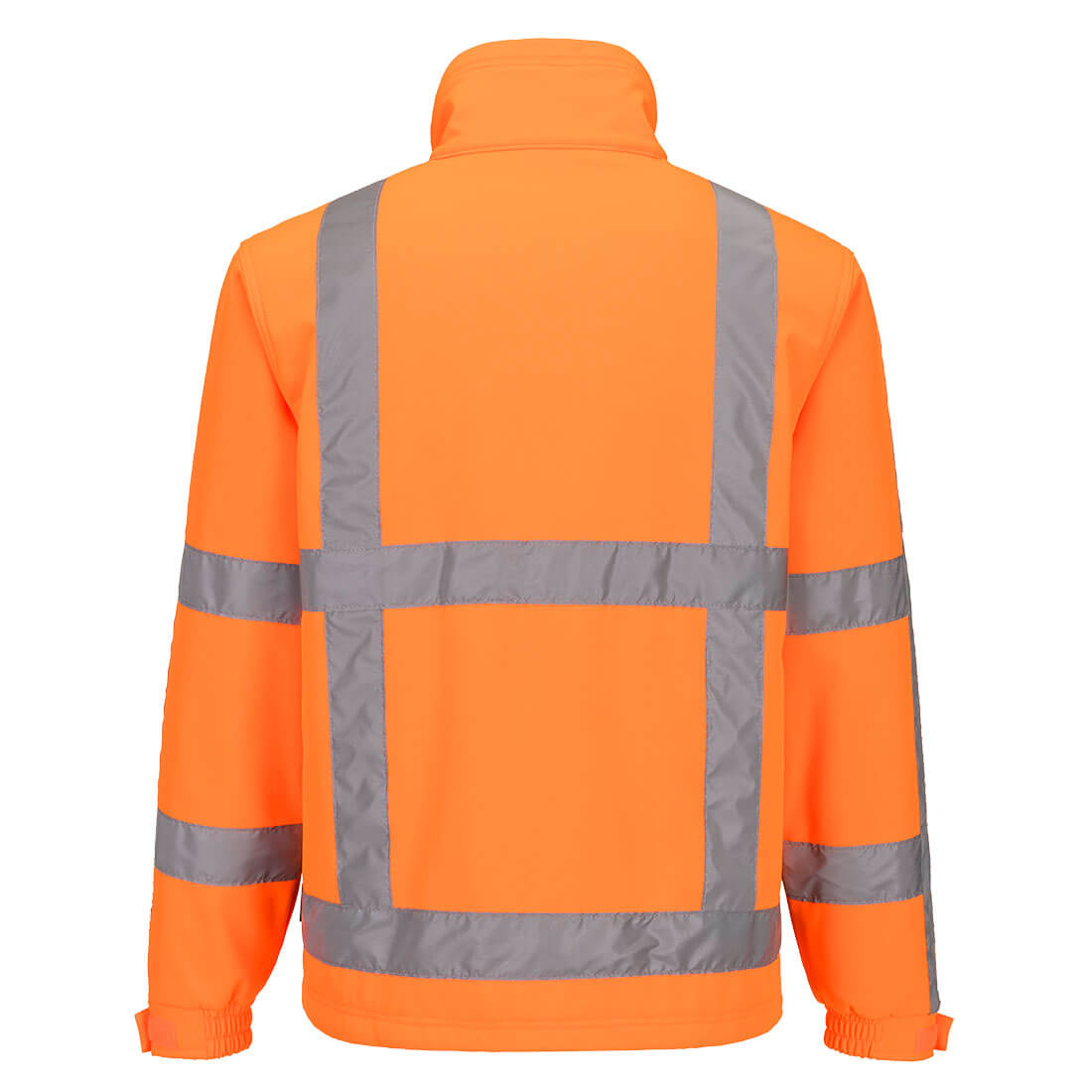 Portwest R462 RWS Hi-Vis Softshell Jacket (3L) in Orange, back view