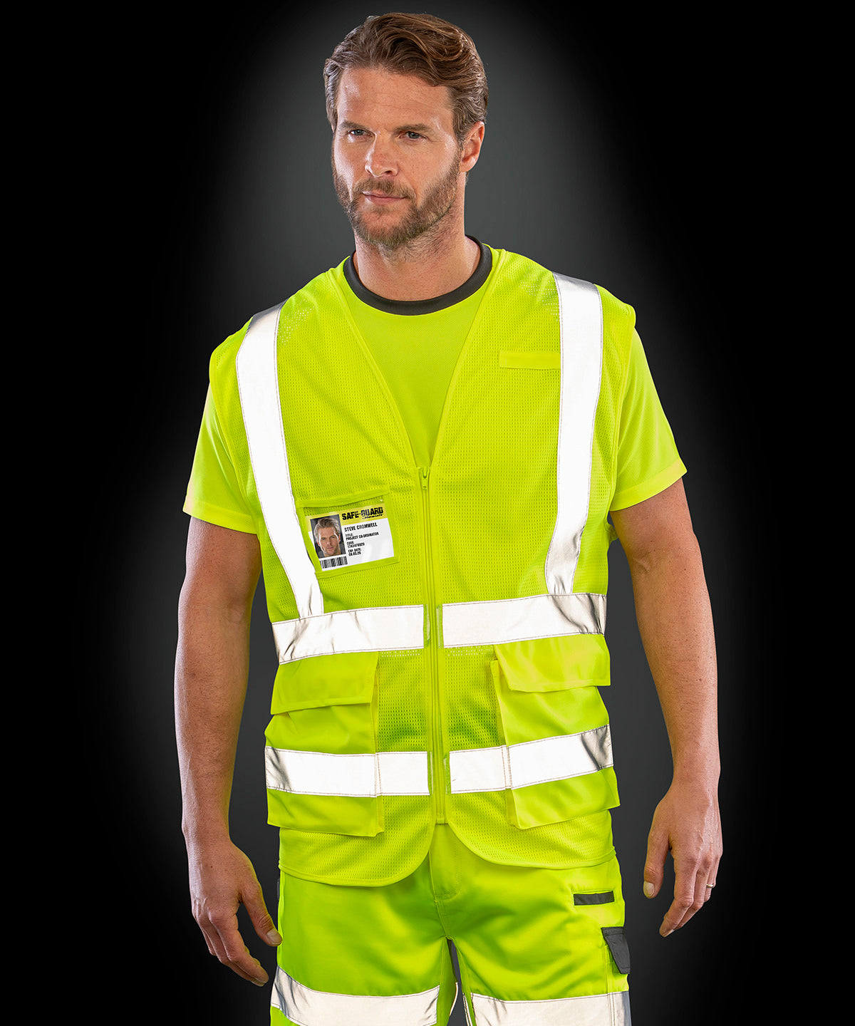 Result Safeguard Executive cool mesh safety vest, lifestyle photo