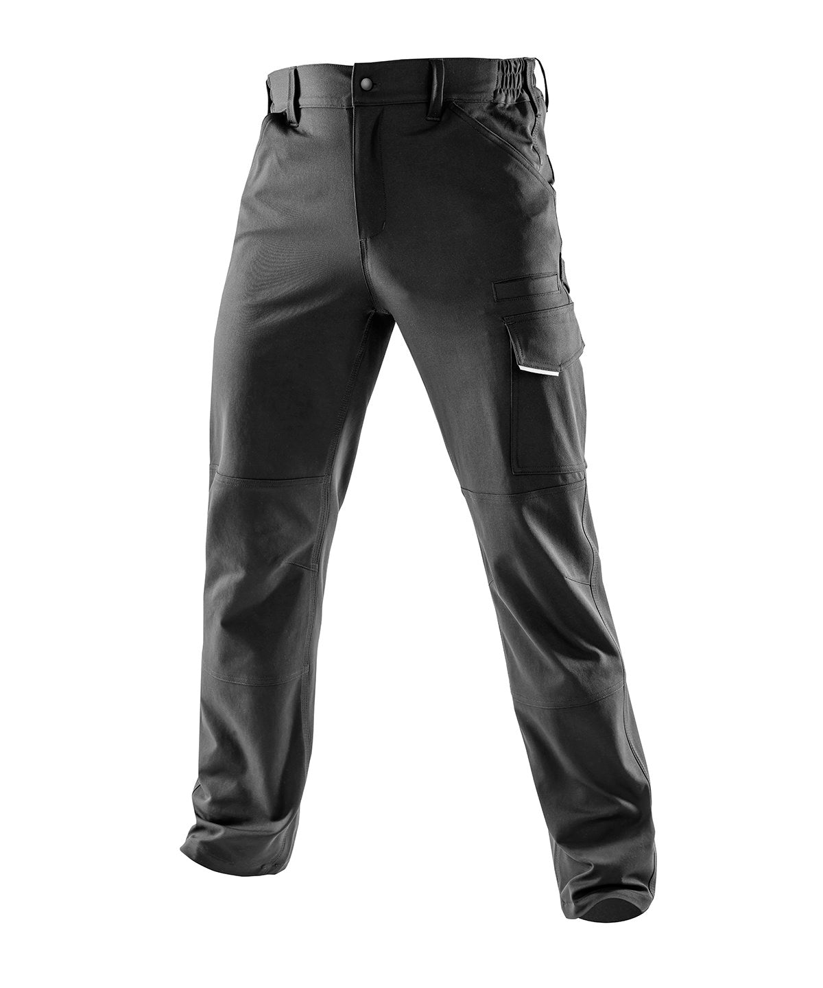 Result Workguard Work-Guard recycled dynamic stretch trousers in Black, front view