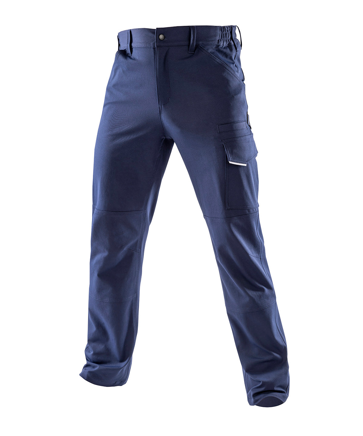 Result Workguard Work-Guard recycled dynamic stretch trousers in Navy, front view
