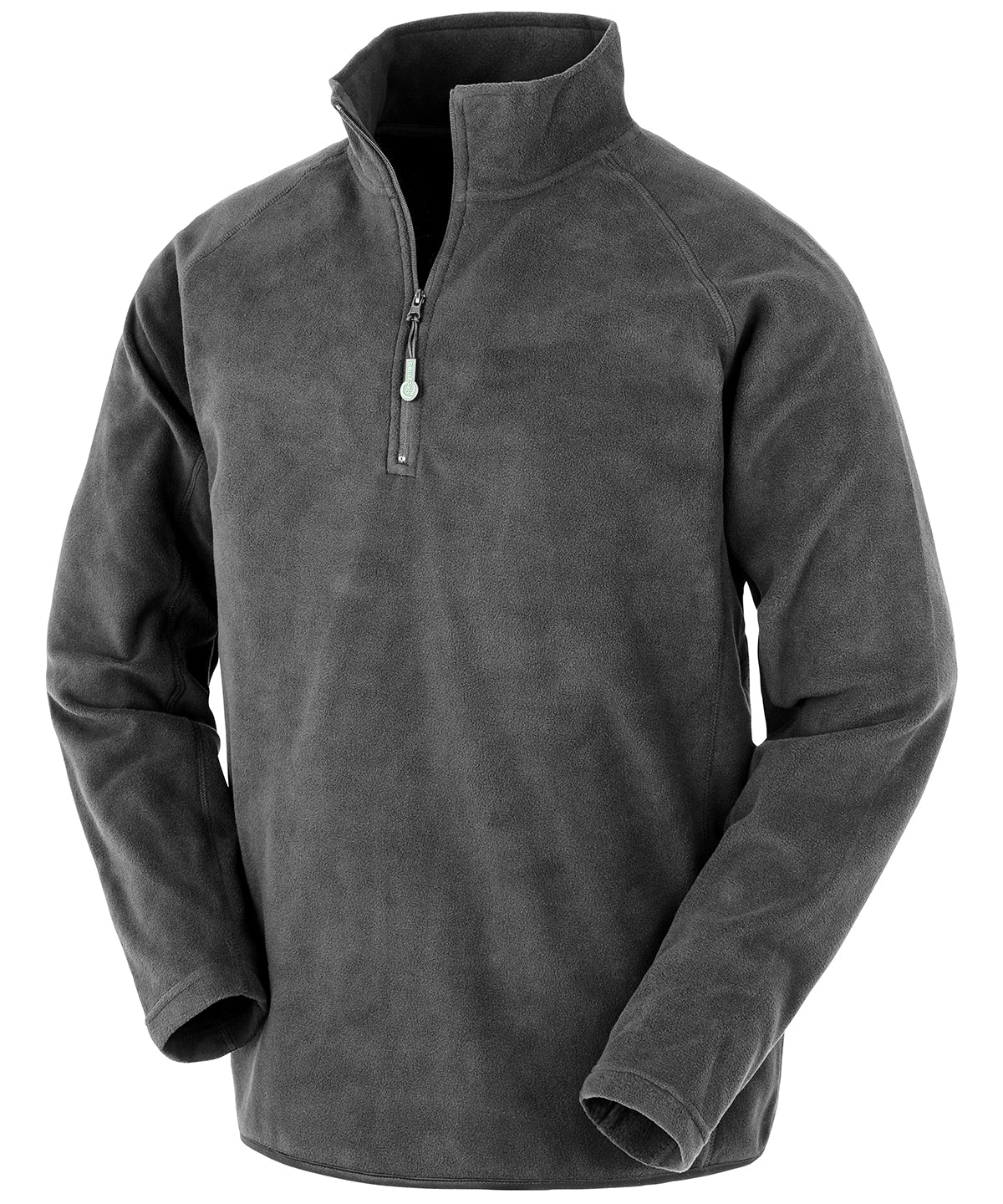 Result Recycled Microfleece top in Grey, front view