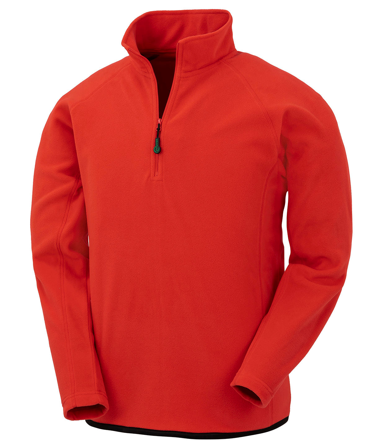Result Recycled Microfleece top in Red, front view