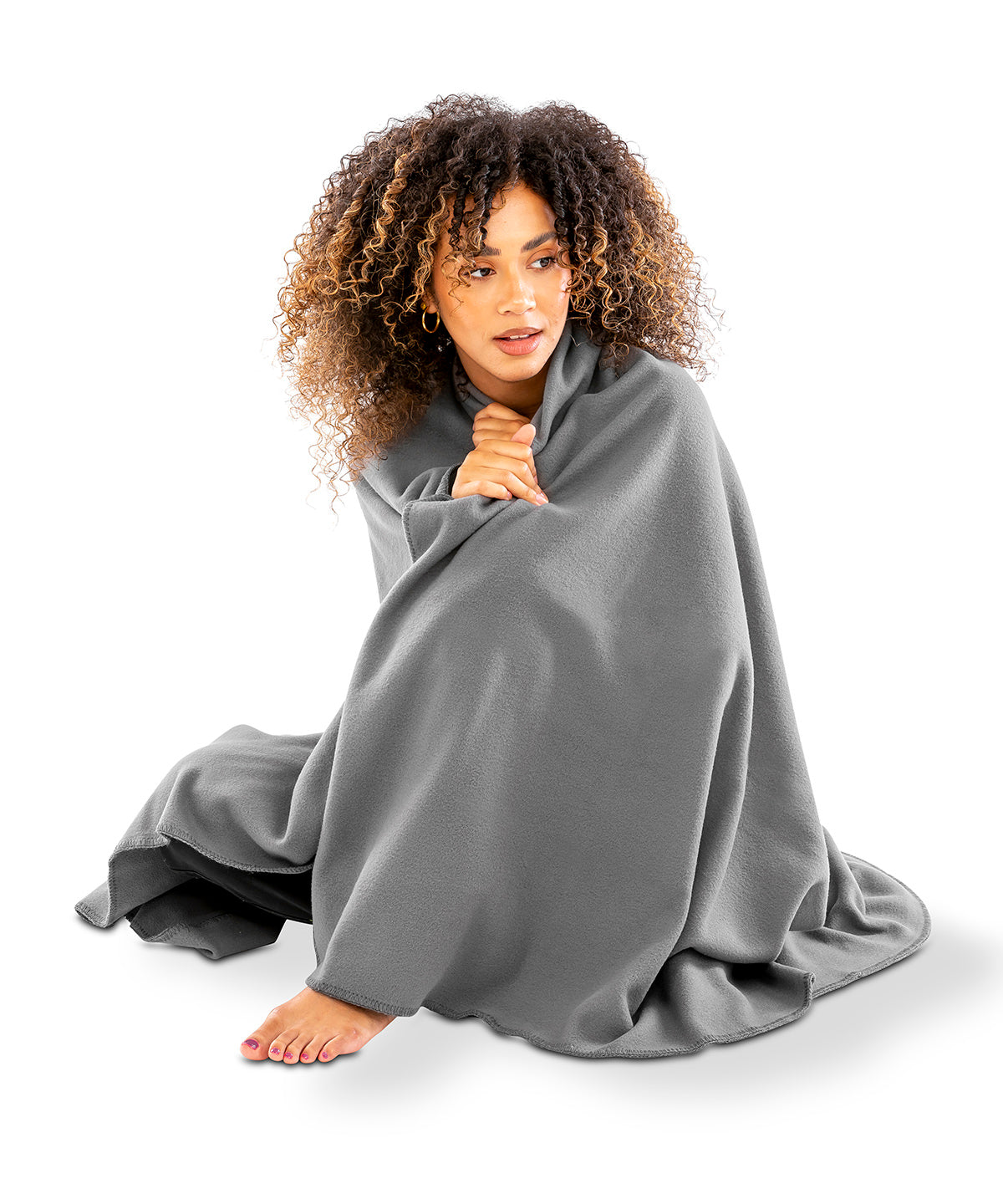 Result Recycled Fleece blanket, lifestyle photo