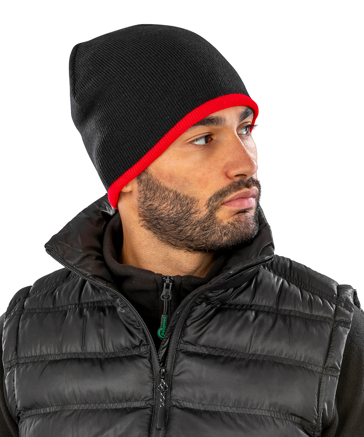 Result Winter Essentials Reversible fashion fit hat, lifestyle photo