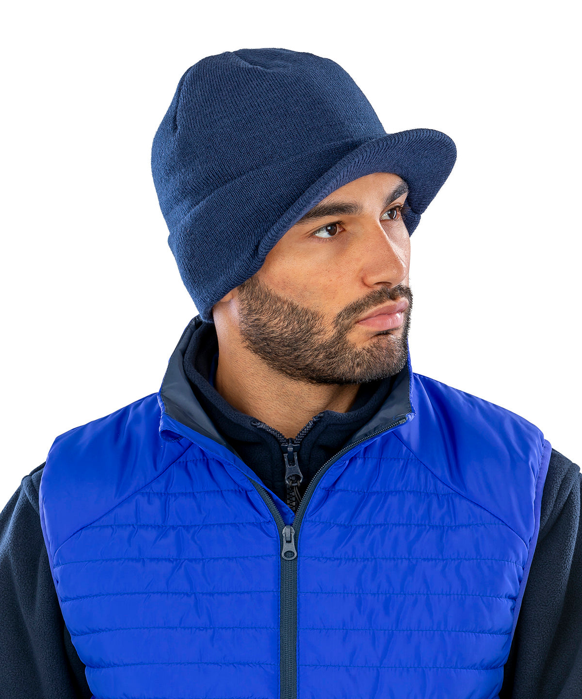 Result Winter Essentials Esco army knitted hat, lifestyle photo