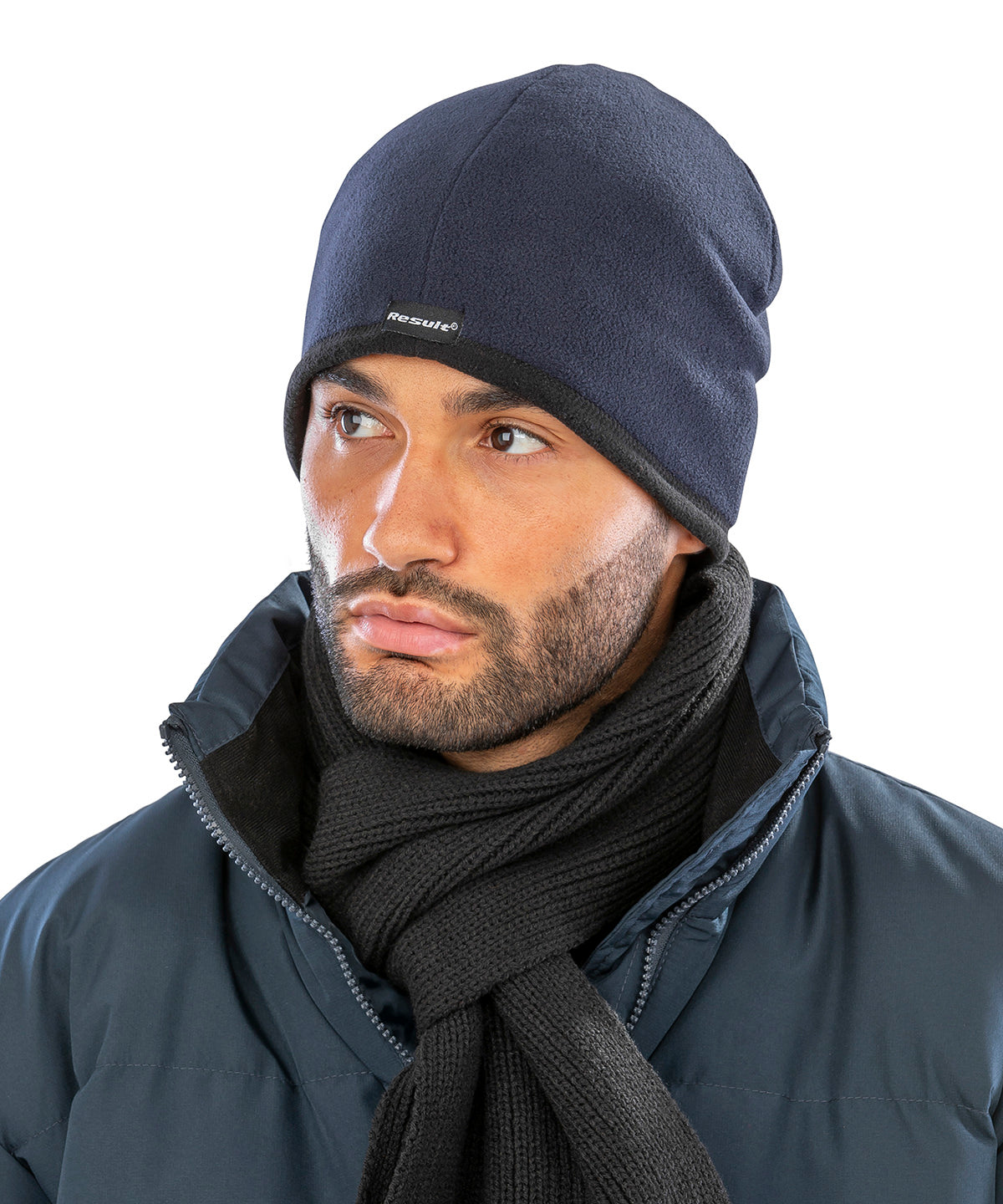 Result Winter Essentials Reversible microfleece bob hat, lifestyle photo