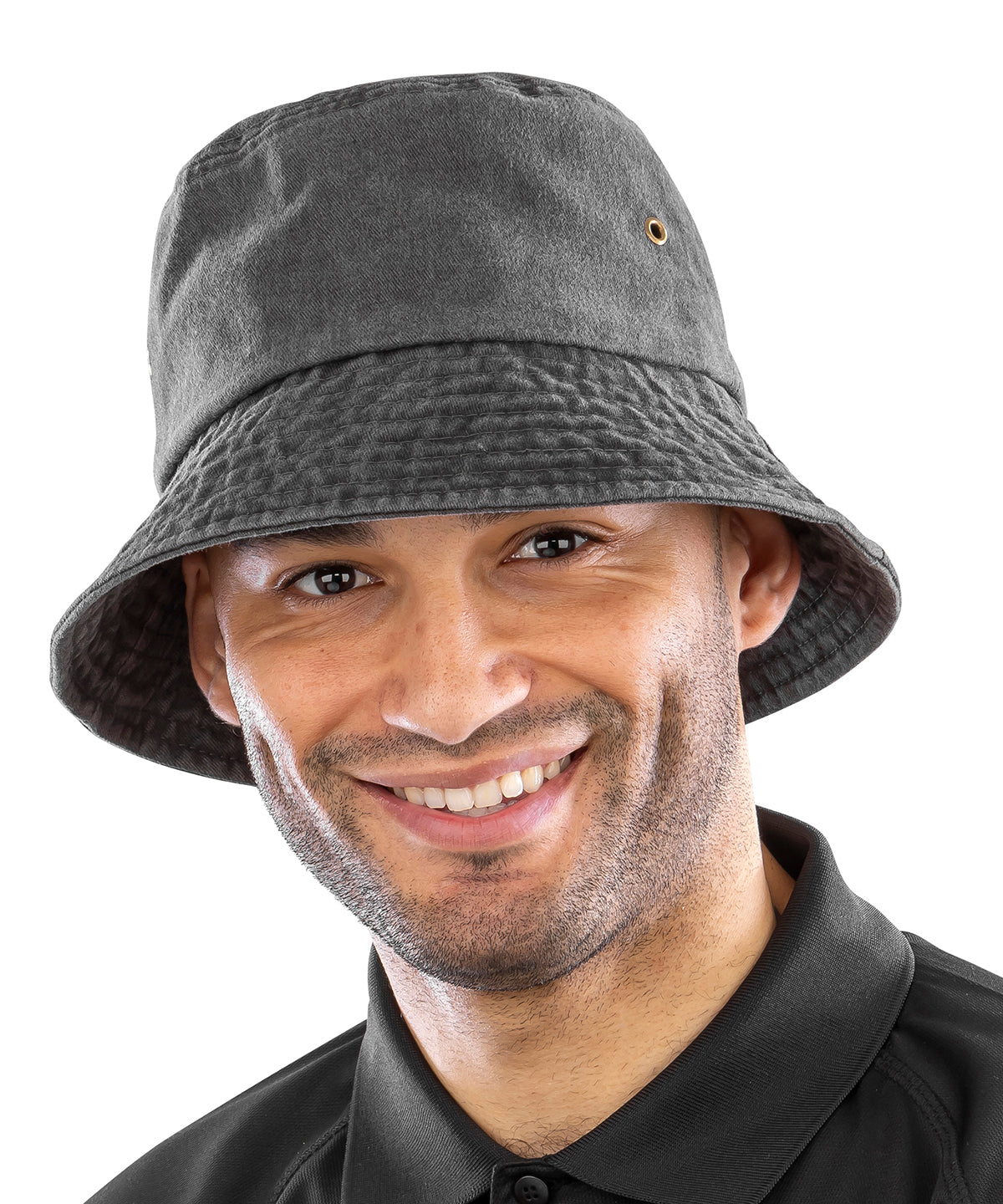 Result Headwear Pure cotton vintage bucket hat, lifestyle photo