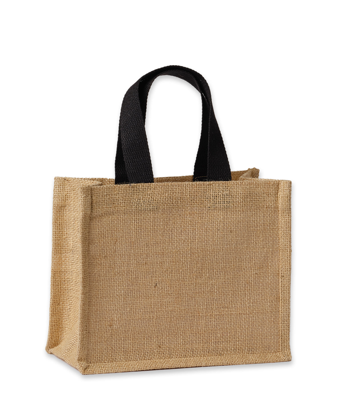Nutshell Jute shopper in Natural/Black, front view