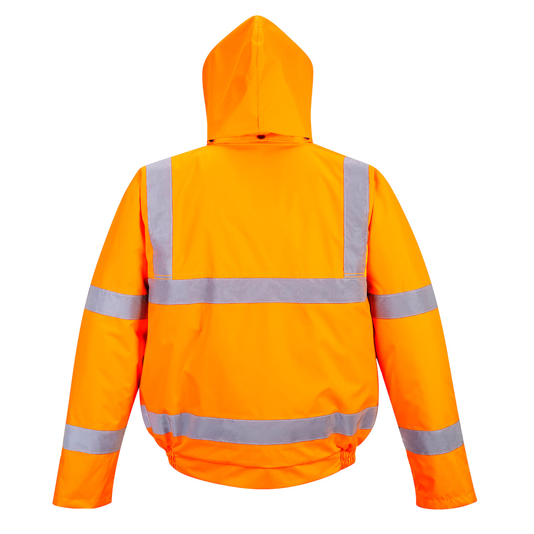 Portwest RT32 Hi-Vis Winter Bomber Jacket in Orange, back view