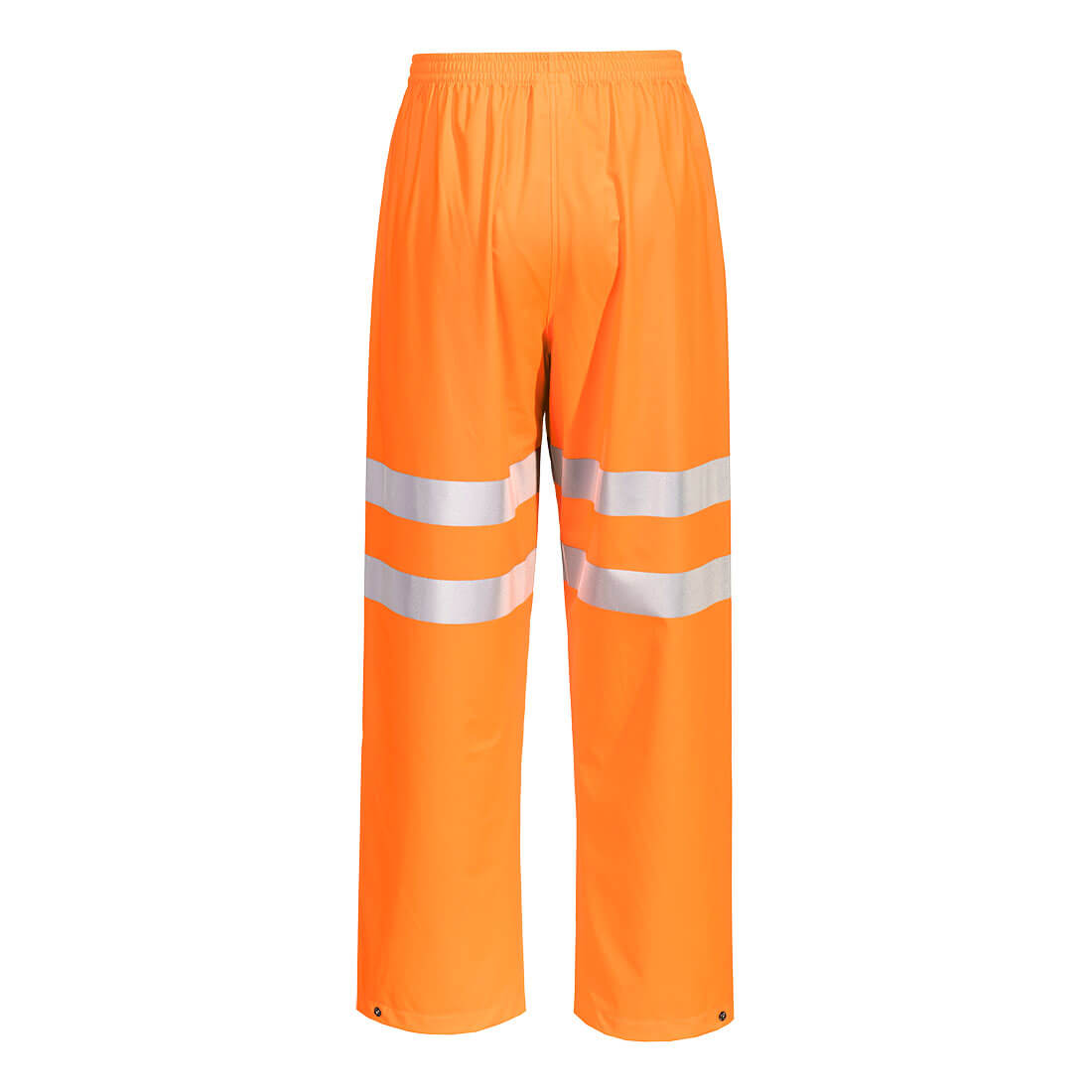 Portwest RT51 Sealtex Ultra Hi-Vis Rain Trousers in Orange, back view