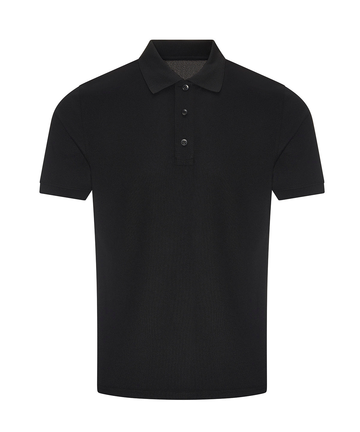 ProRTX Pro wicking polo in Black, front view