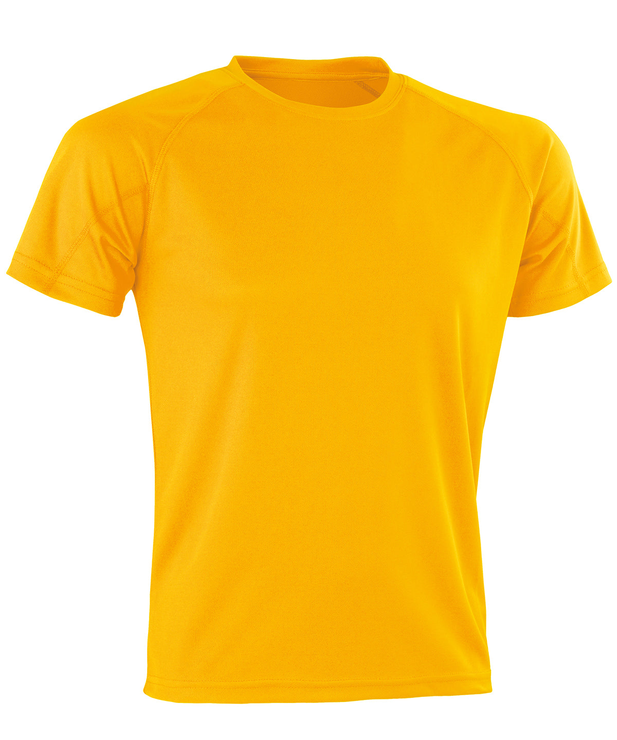 Spiro Performance Aircool tee in Gold, front view
