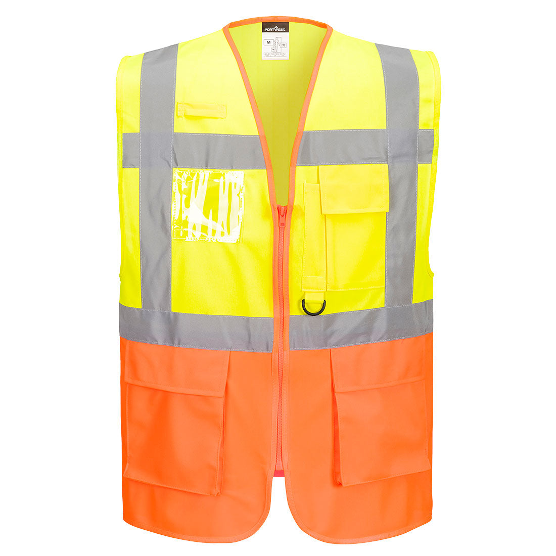 Portwest Prague Hi-Vis Executive Vest in Yellow/Orange, main product image