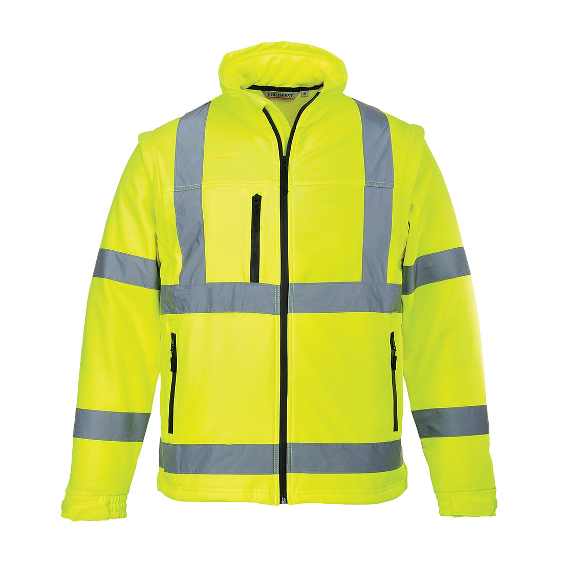 Portwest Hi-Vis 2-in-1 Softshell in Yellow, image 2