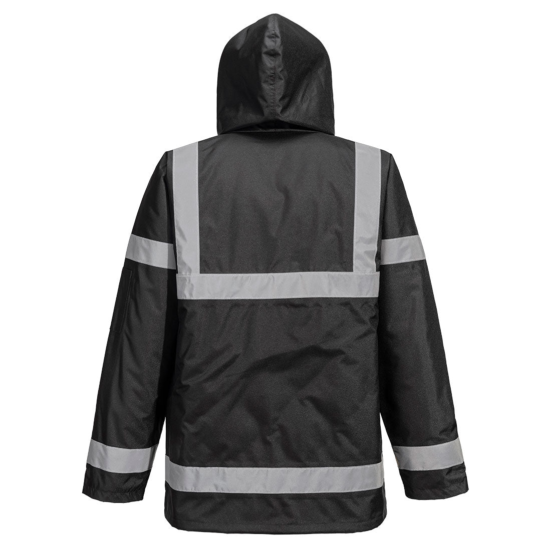 Portwest S433 Iona Lite Traffic Jacket in Black, back view