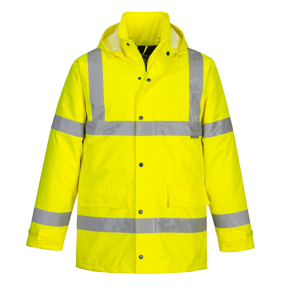 Portwest Hi-Vis Winter Traffic Jacket in Yellow, image 2