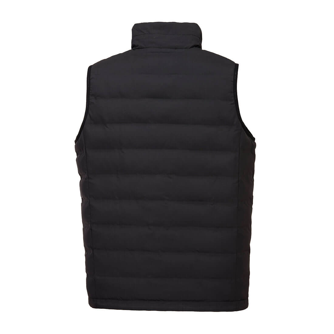 Portwest S549 Ultrasonic Heated Tunnel Bodywarmer in Black, back view