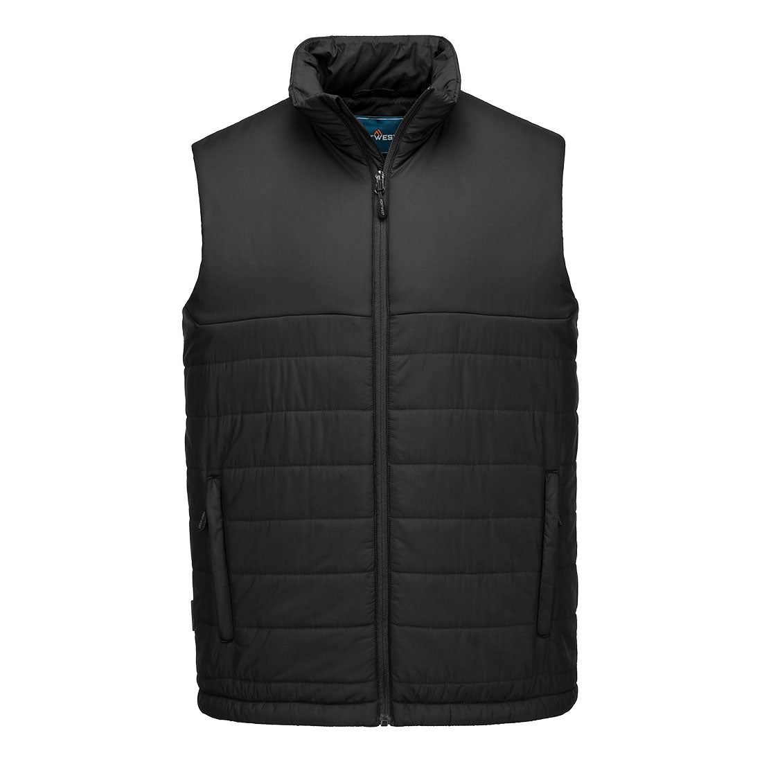 Portwest Professional Insulated Baffle Gilet in Black, main product image