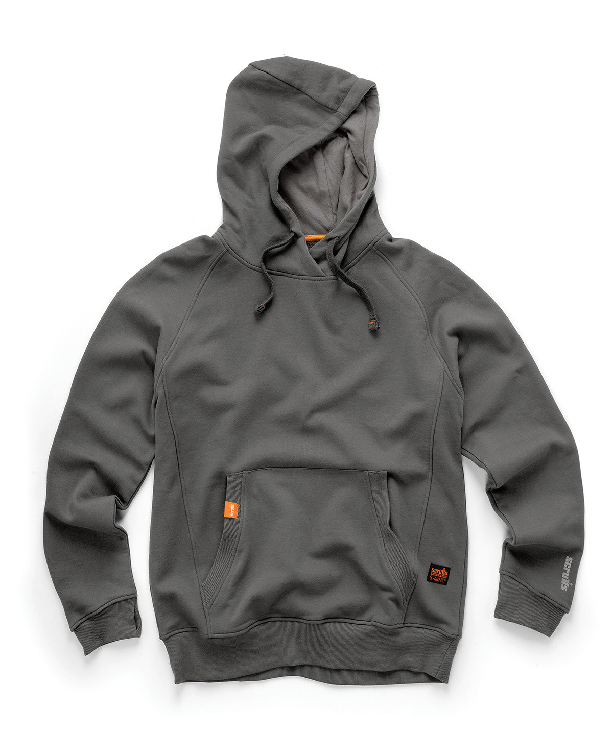 Scruffs Worker hoodie 2nd Gen in Graphite, front view