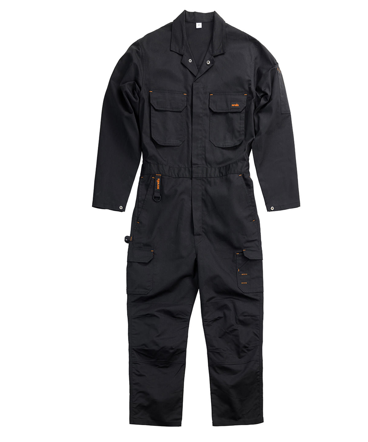 Scruffs Worthing coverall in Black, front view