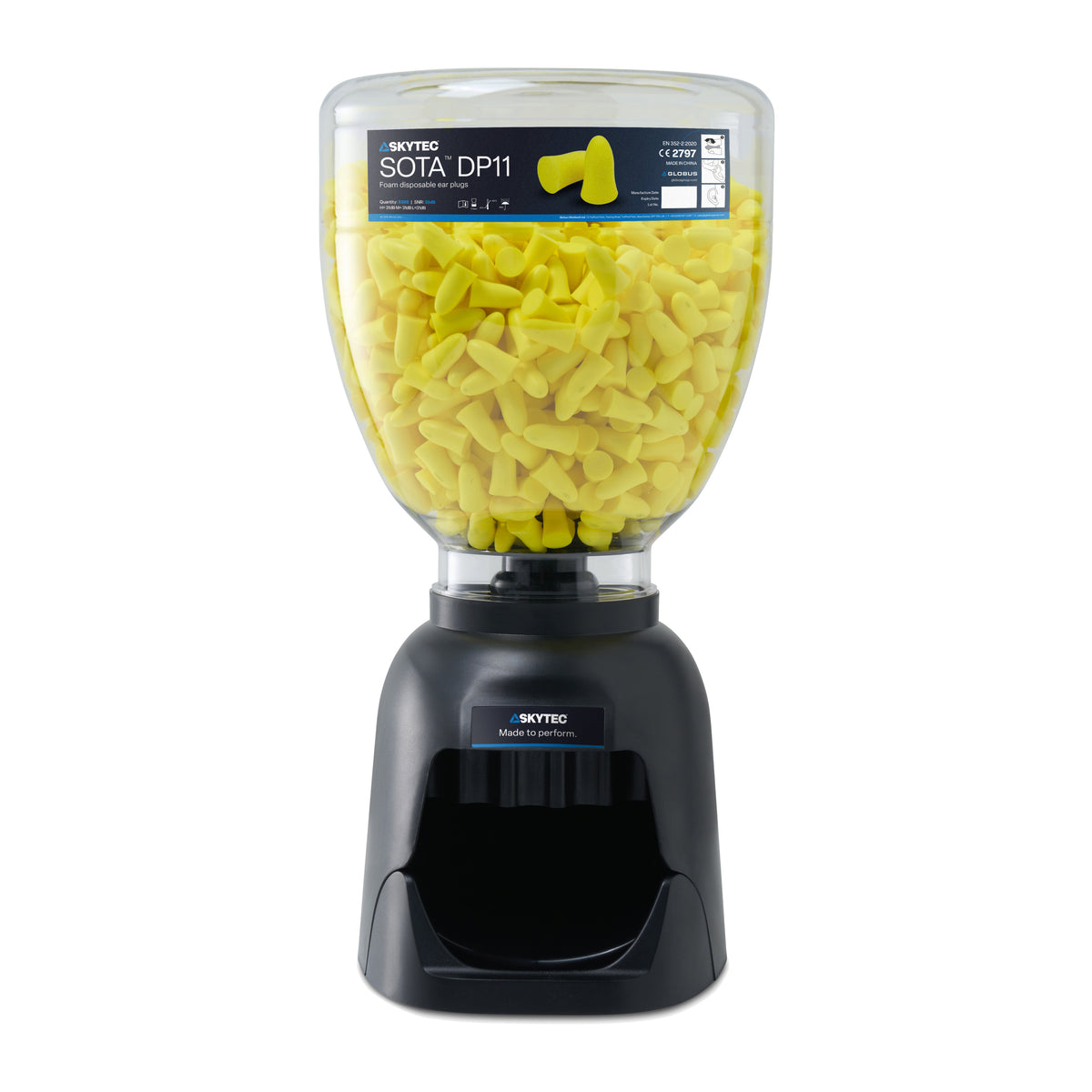 Skytec SOTA DP14 Plastic Dispenser with 500 Earplugs (500 prs)