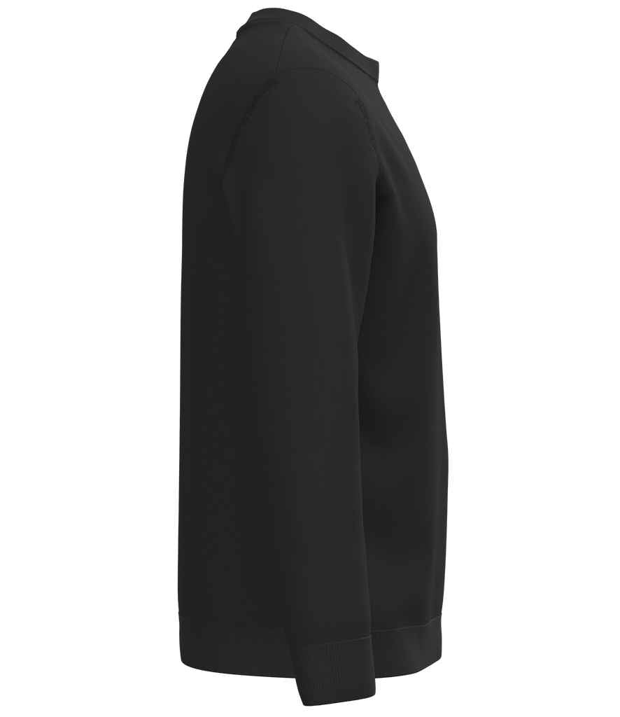 Spasso Round Neck Jumper in Black, side view