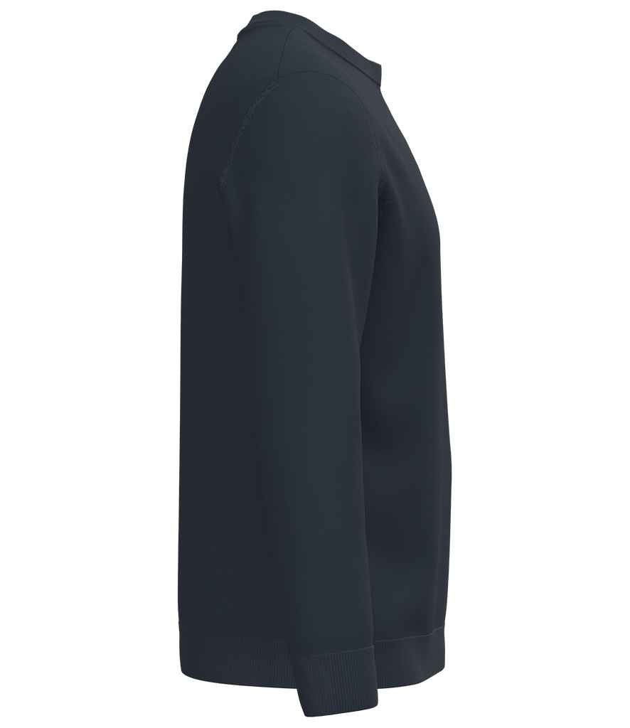 Spasso Round Neck Jumper in Navy, side view