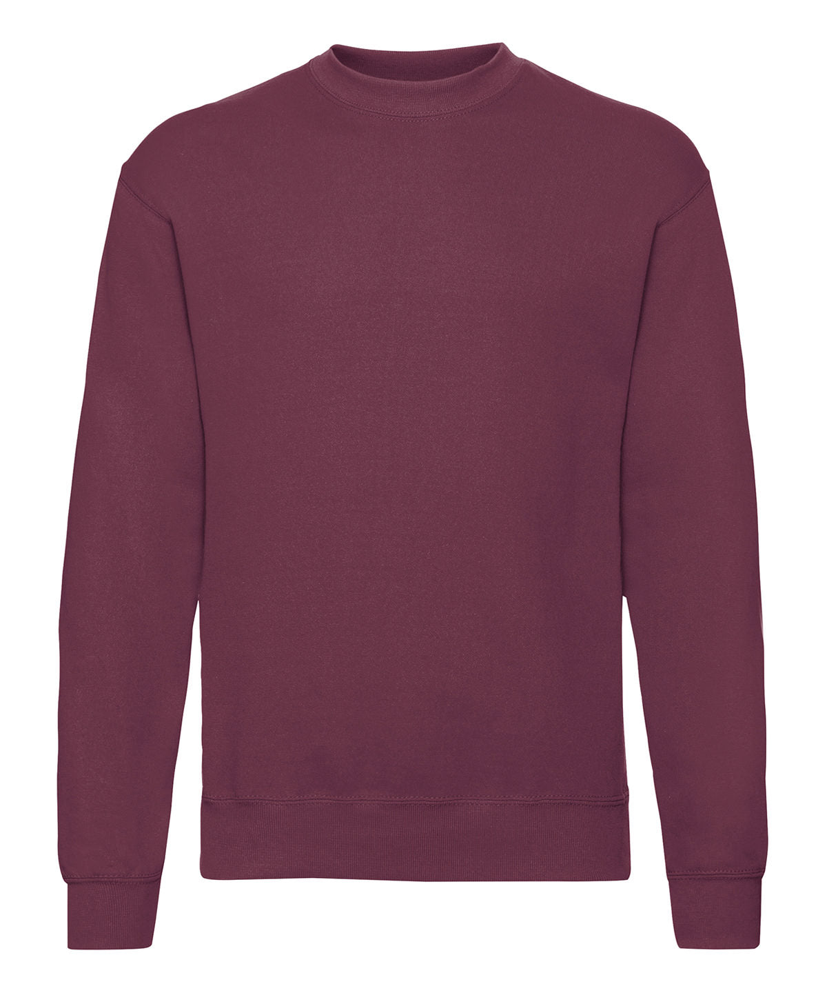 Fruit of the Loom Classic 80/20 set-in sweatshirt in Burgundy, front view