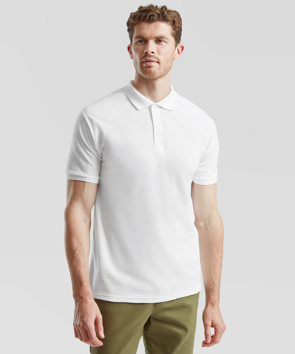 Fruit of the Loom Heavyweight 65/35 polo, lifestyle photo