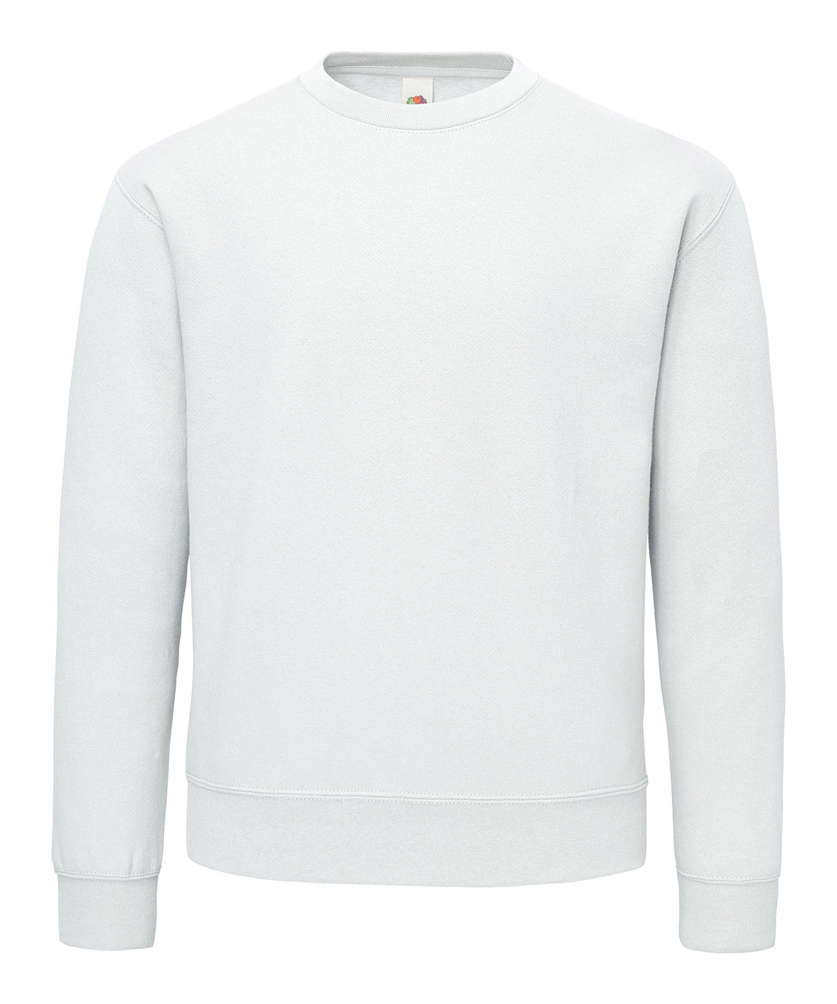 Fruit of the Loom Supercotton sweatshirt in White, front view