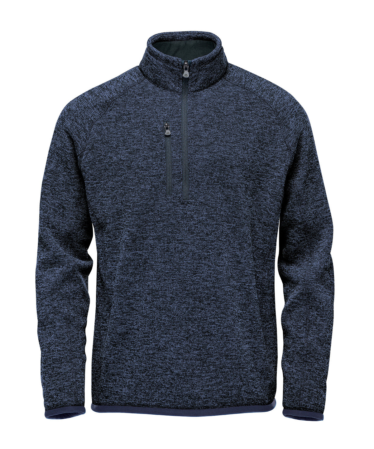 Stormtech Avalante ¼-zip fleece in Navy Heather, front view