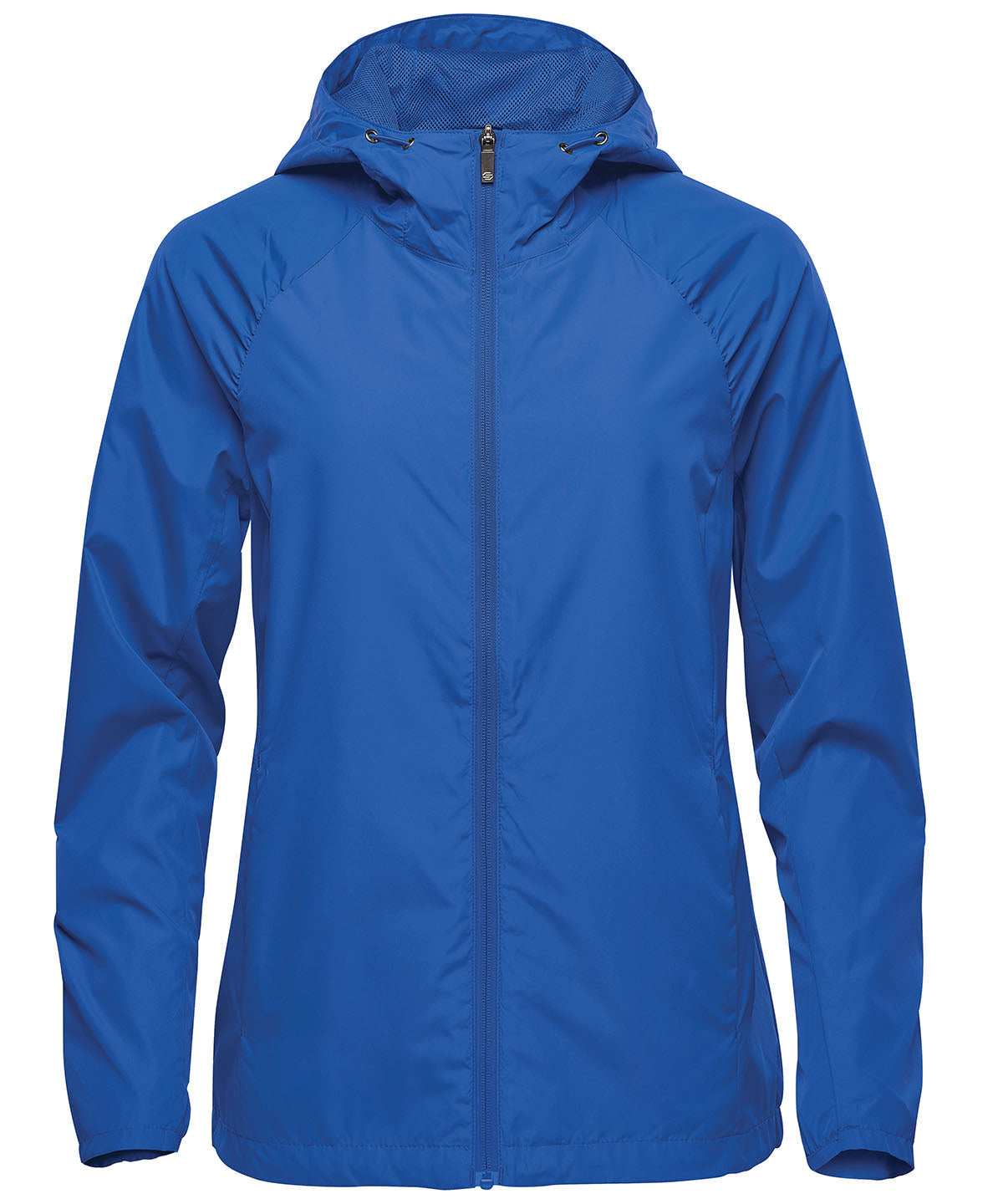Stormtech Women’s Pacifica lightweight jacket in Azure/Black, front view