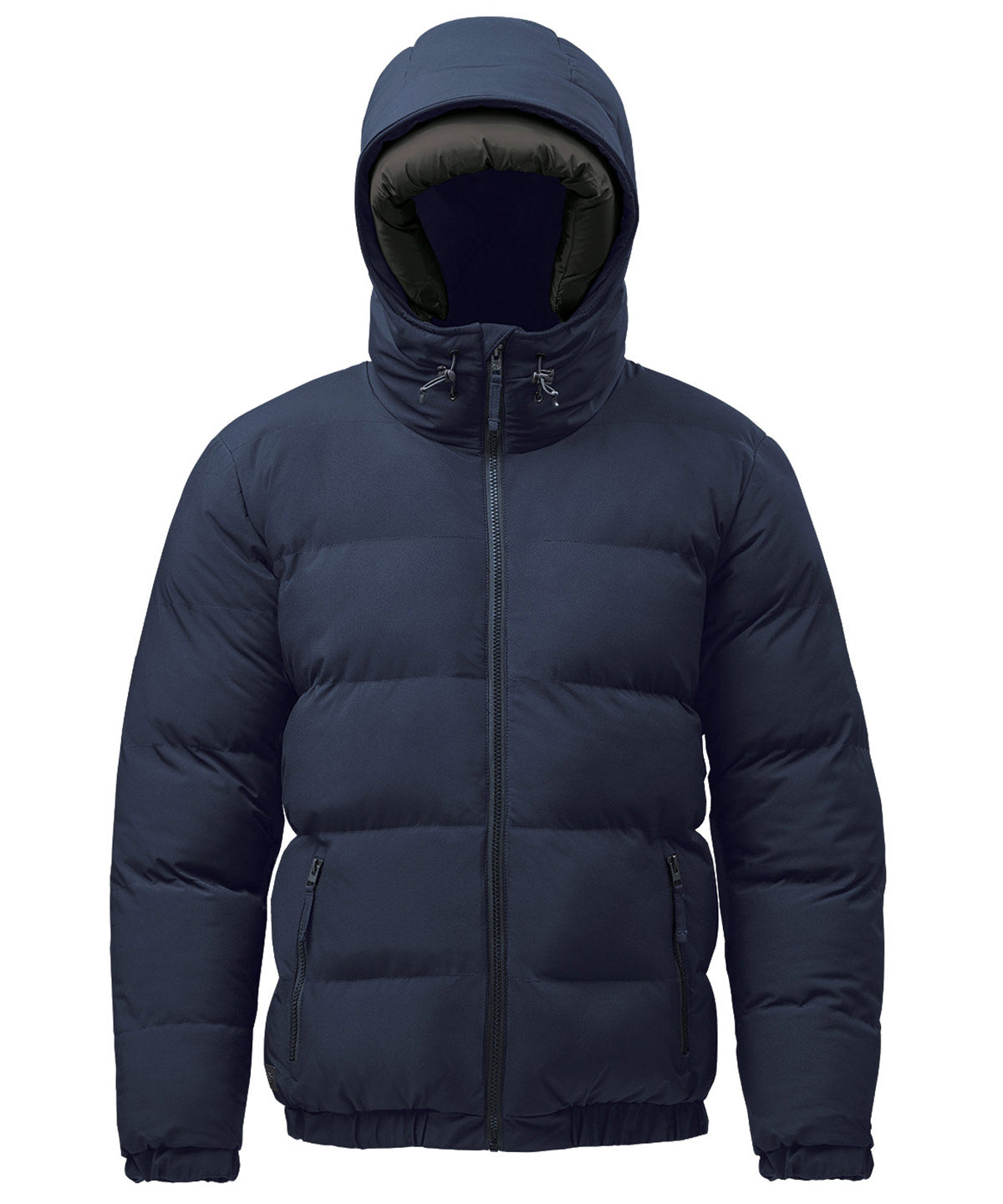 Stormtech Explorer thermal jacket in Midnight, front view