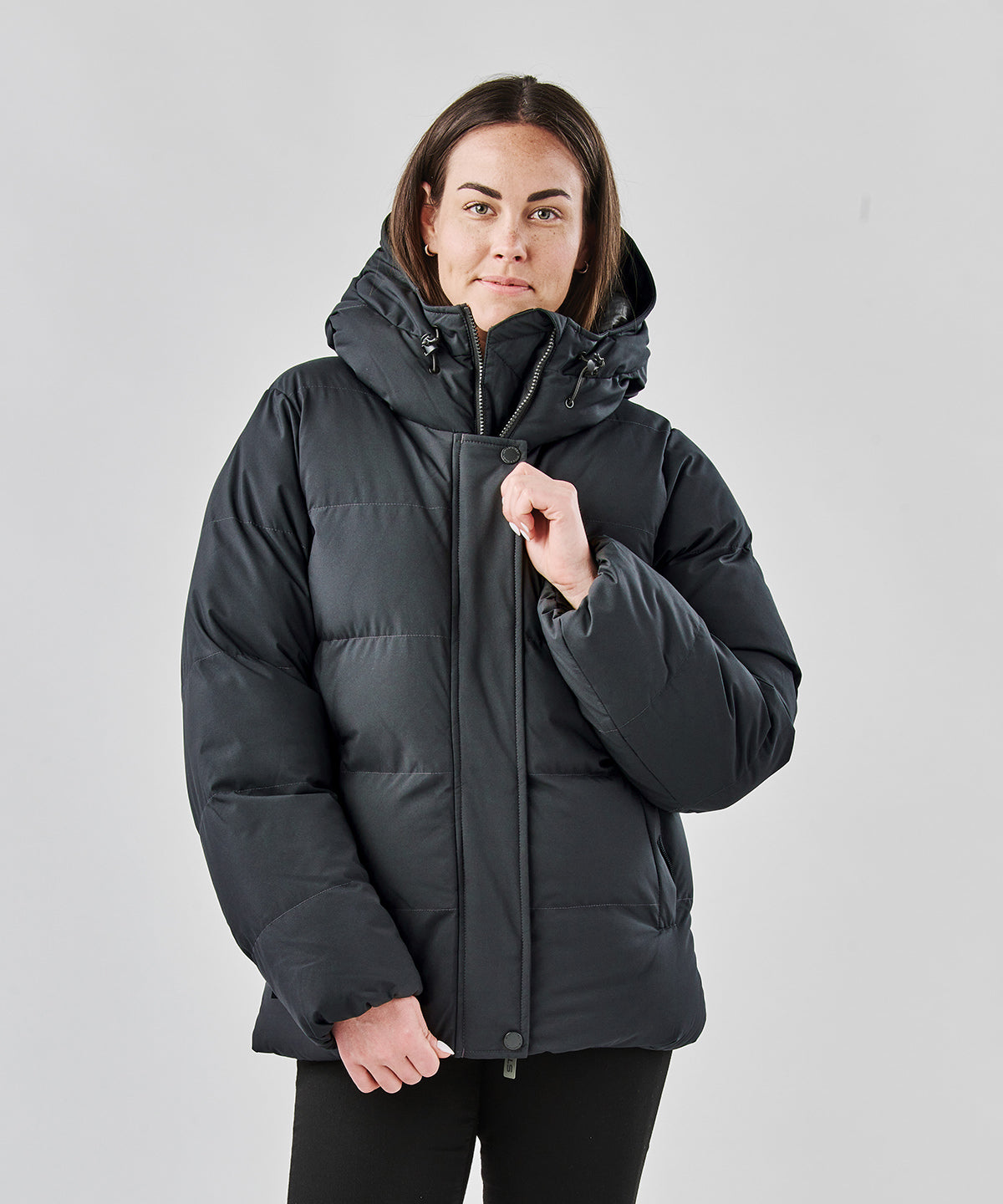 Stormtech Women’s Explorer thermal jacket, lifestyle photo
