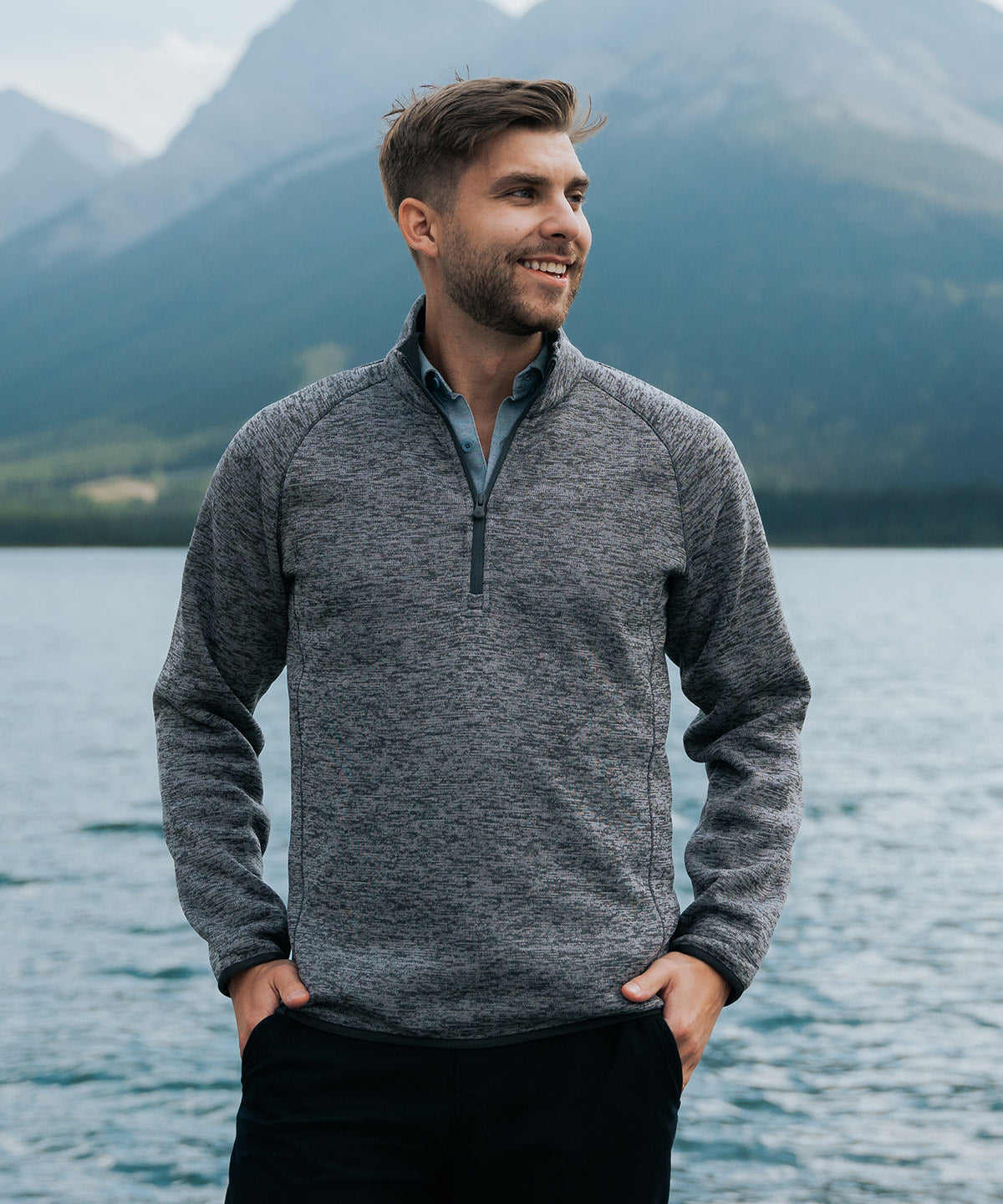 Stormtech Yosemite ½-zip pullover, lifestyle photo
