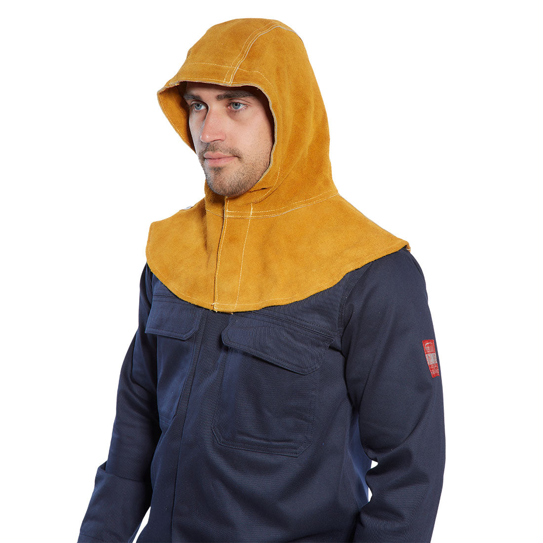 Portwest FR Leather Hood in Tan, main product image