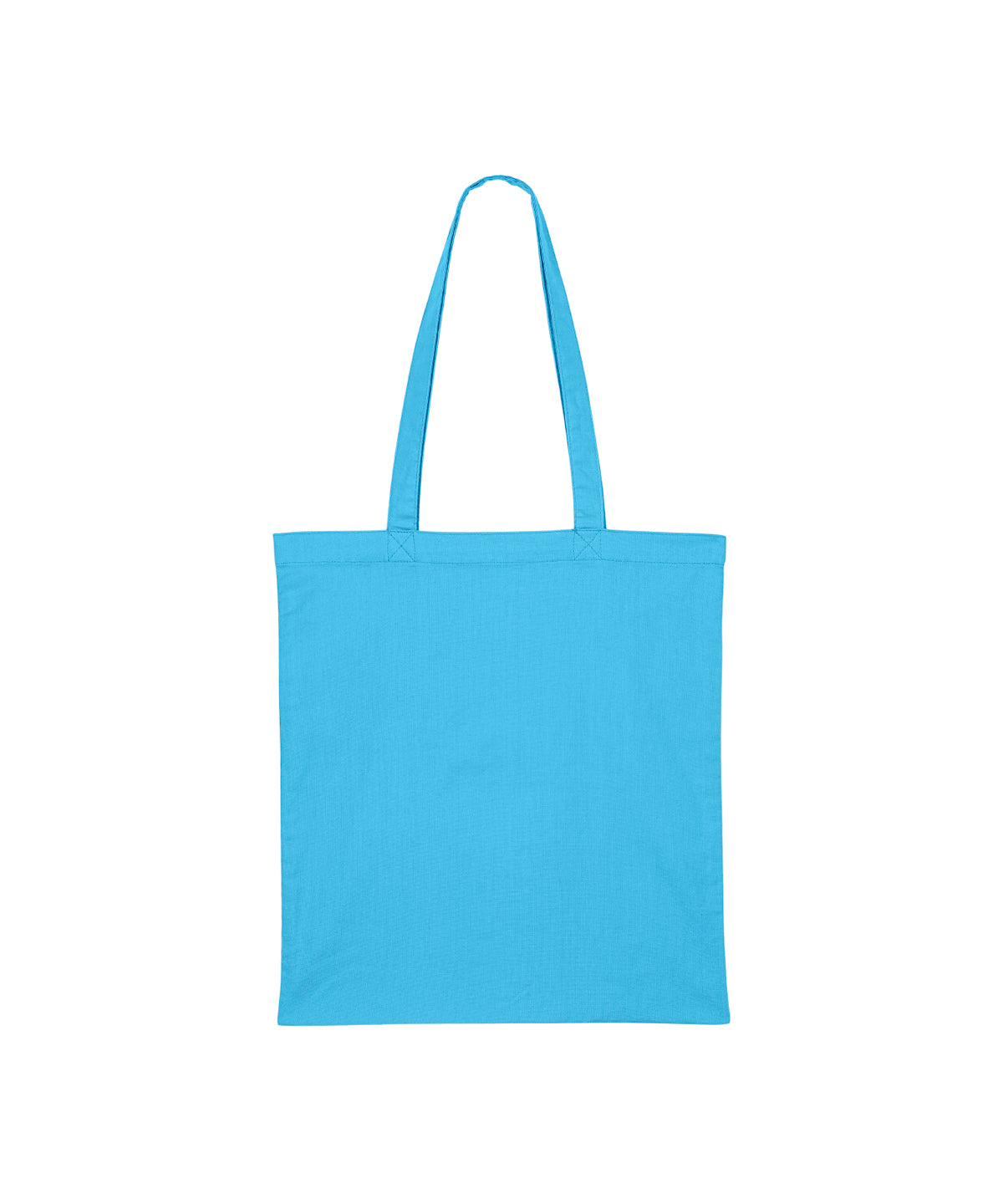 Stanley/Stella Light tote bag in Aqua Blue, front view