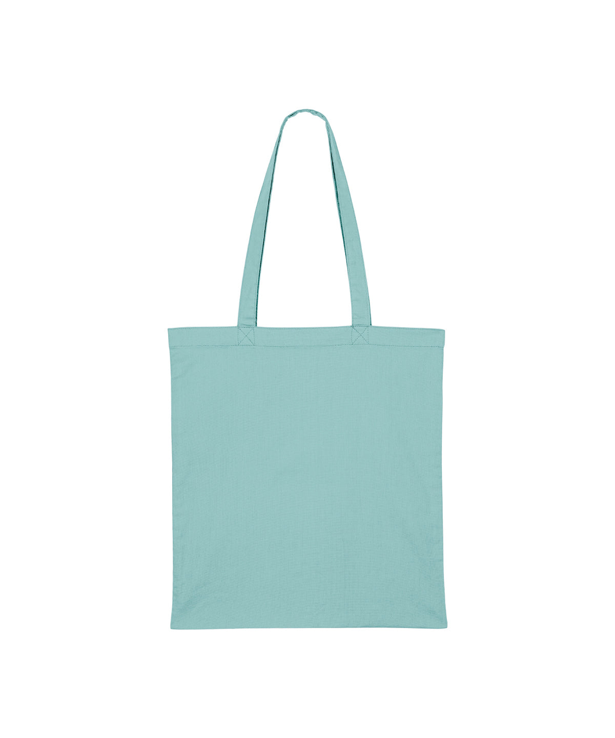 Stanley/Stella Light tote bag in Teal Monstera, front view