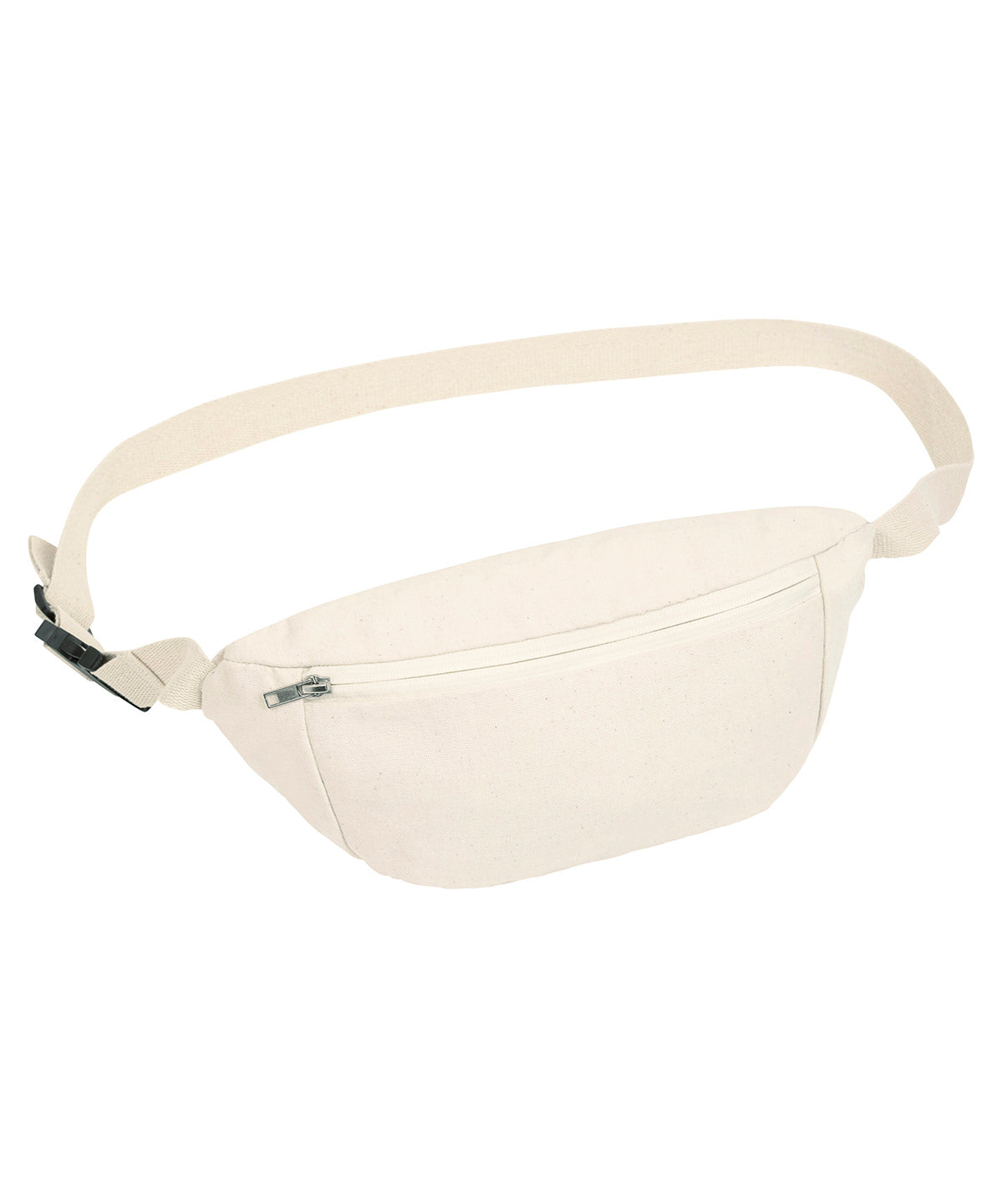 Stanley/Stella Hip bag with canvas fabric in Natural, front view