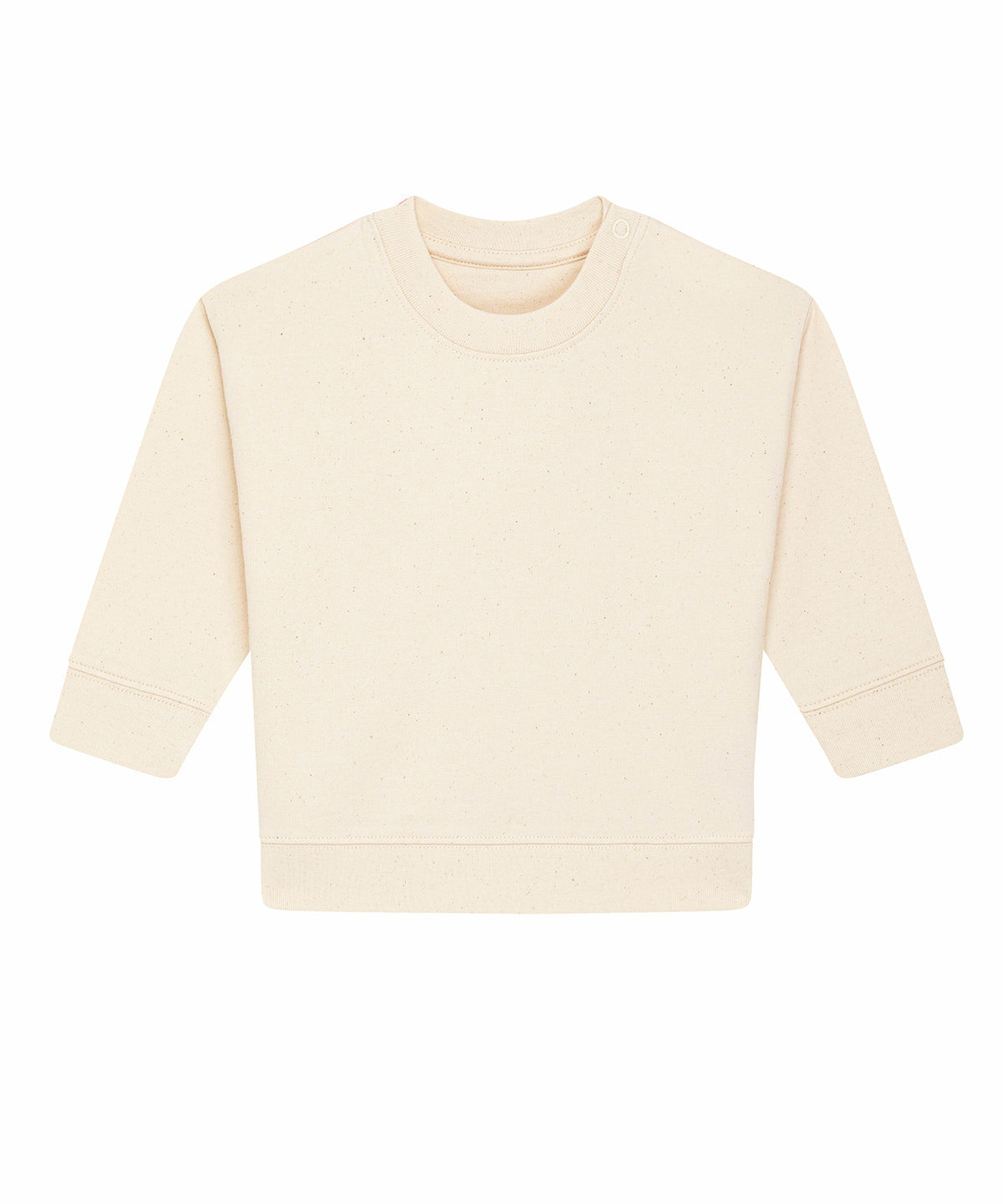 Stanley/Stella Baby Changer terry crew neck sweatshirt in Natural Raw, front view