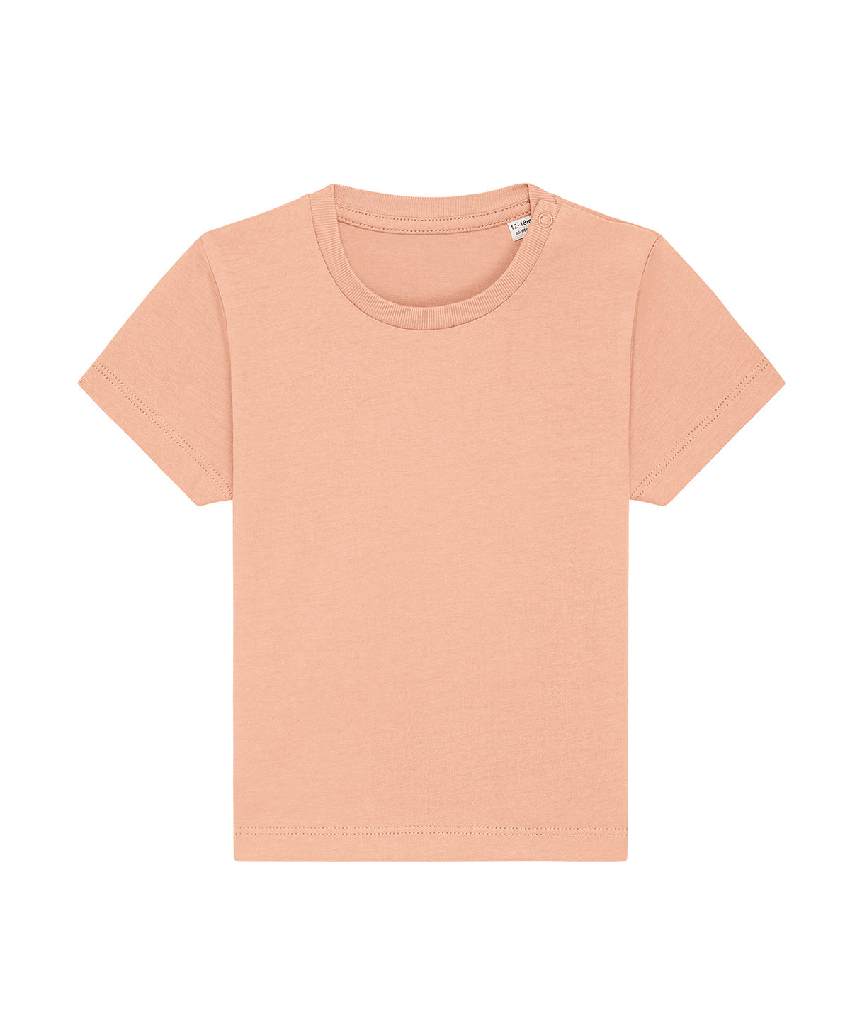 Stanley/Stella Baby Creator iconic babies' t-shirt in Fraiche Peche, front view