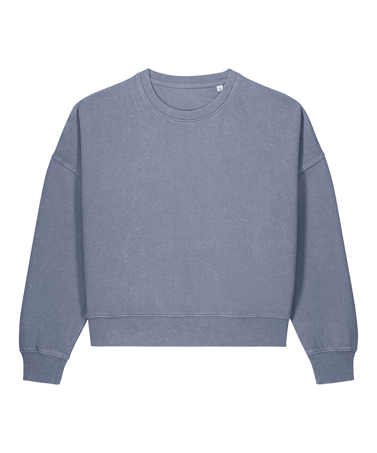 Stanley/Stella Stella Alma vintage in Garment Dyed Blue Grey, front view