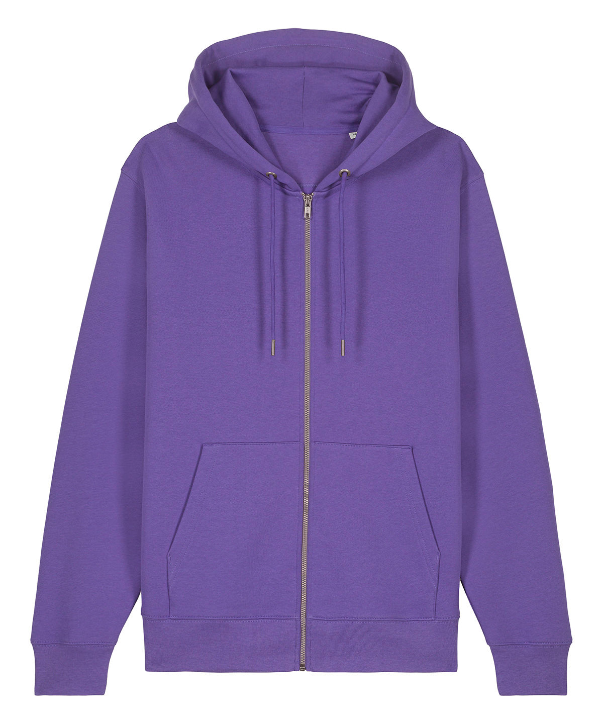 Stanley/Stella Unisex Cultivator 2.0 iconic zip-thru hoodie sweatshirt in Purple Love, front view