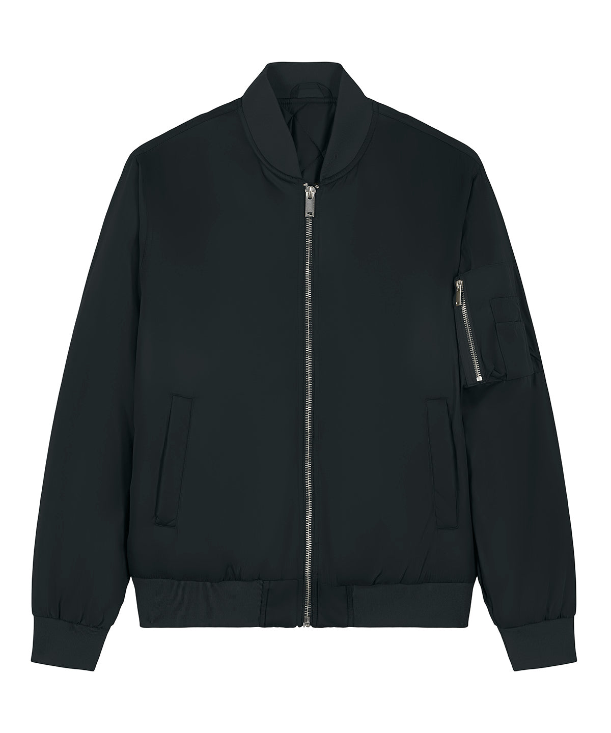 Stanley/Stella Bomber 2.0 in Black, front view