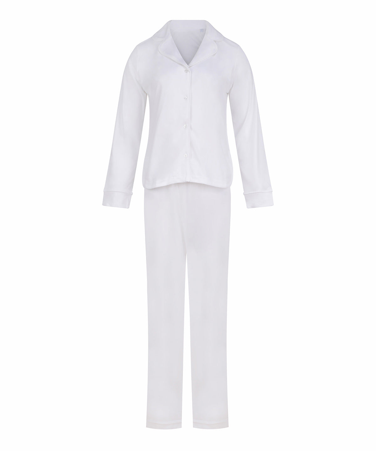 Towel City Supersoft pyjamas in Ivory, front view