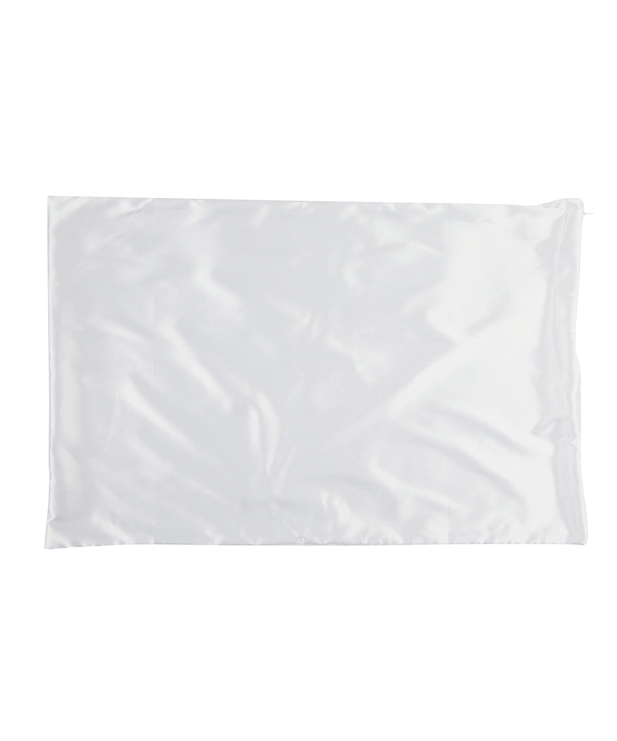 Towel City Satin pillowcase in White, front view