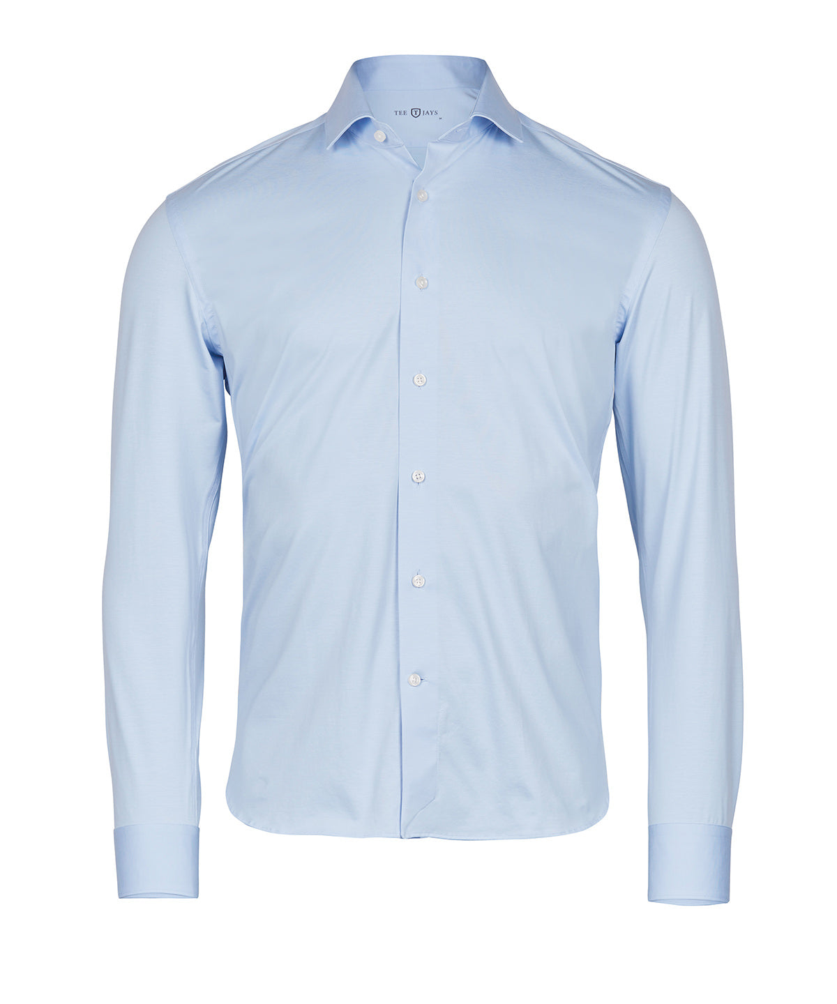 Tee Jays Active stretch shirt in Light Blue, front view