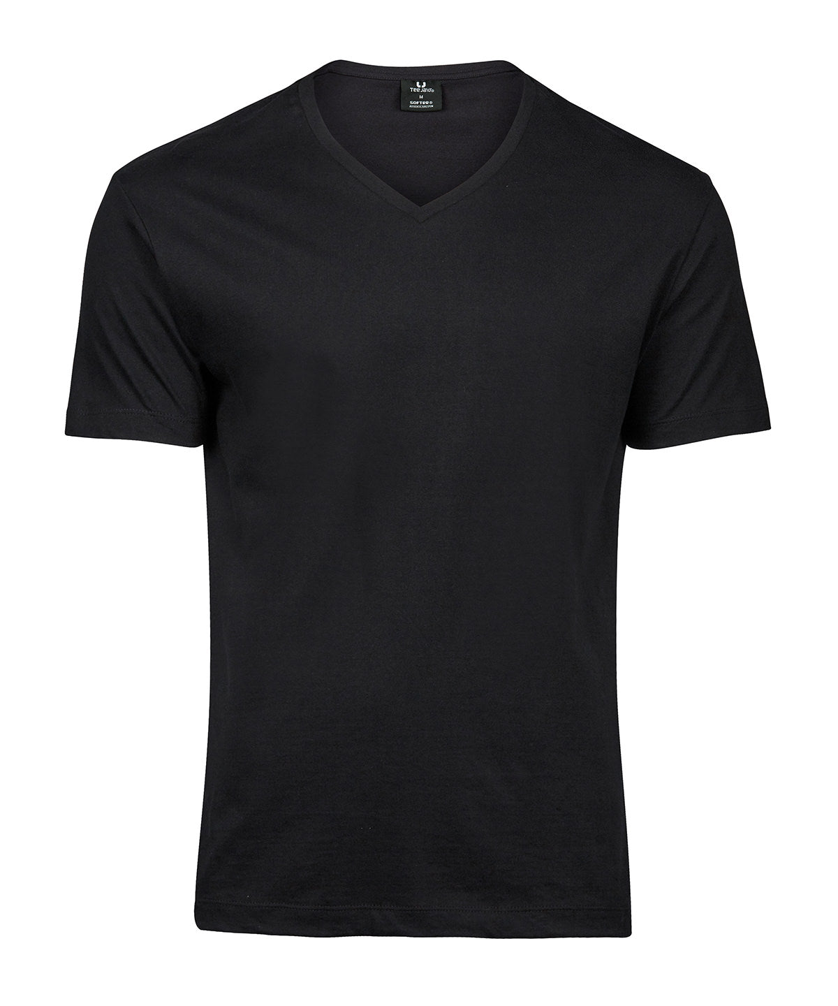 Tee Jays Fashion v-neck Sof tee in Black, front view
