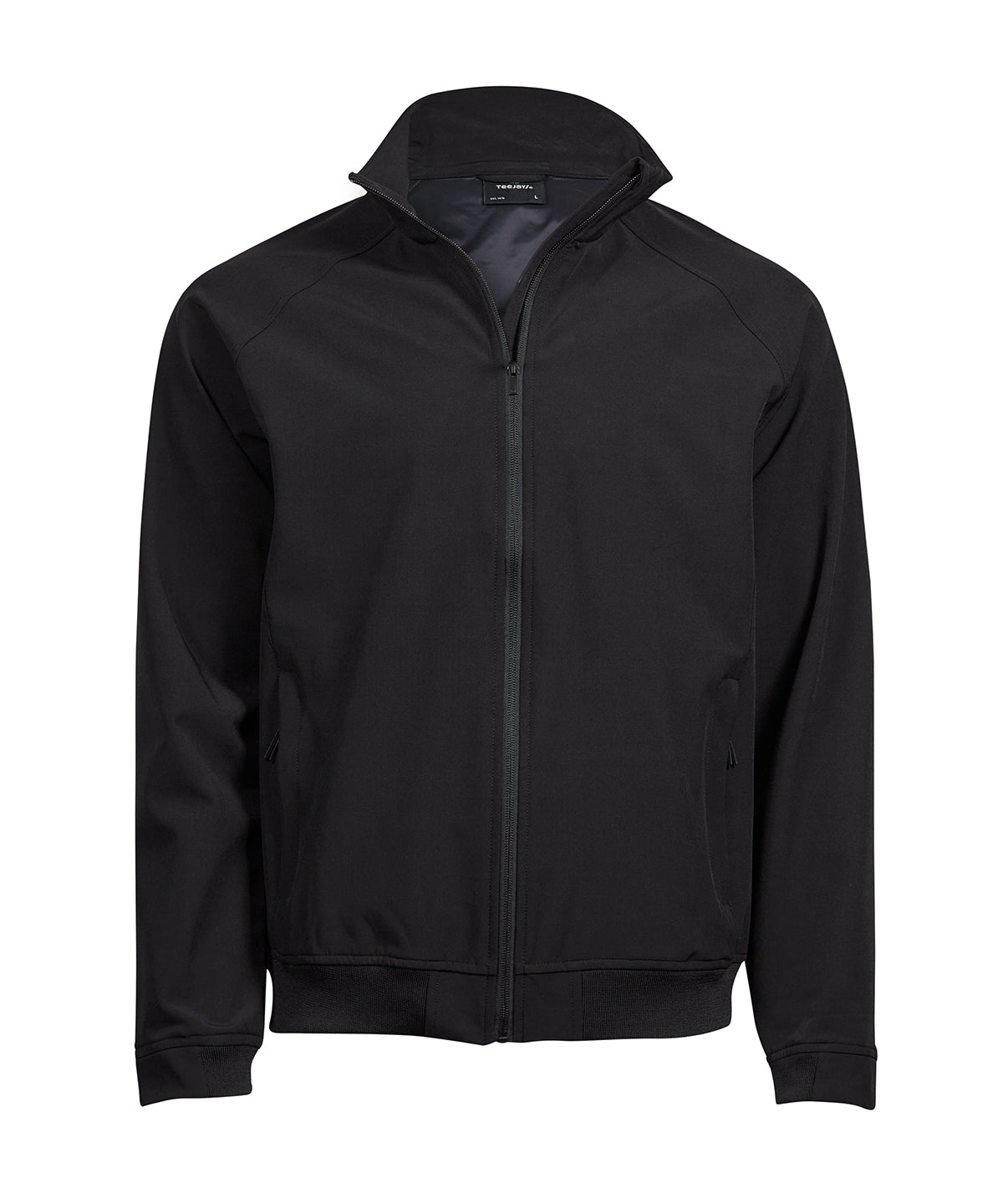 Tee Jays Club jacket in Black, front view